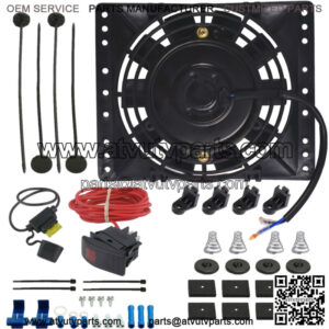 6-7 INCH AUTOMOTIVE ELECTRIC OIL COOLER FAN BAR TOGGLE ROCKER SWITCH WIRING KIT