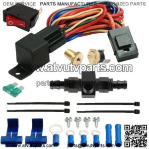 6AN-10AN ENGINE TRANSMISSION OIL COOLER HOSE IN-LINE TEMPERATURE SWITCH WIRE KIT