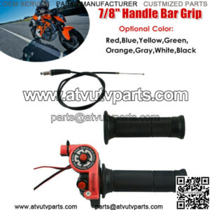 7/8" Motorcycle Hand Grips Pro Handle Bar Grip Protect Covers Dirt Pit-Bike ATV