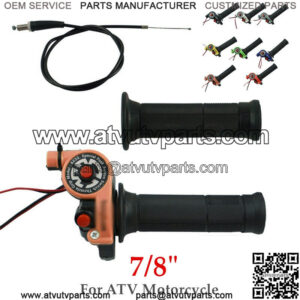 1Pair Dirt Pit-Bike ATV Motorcycle 22 mm 7/8" Hand Grips Pro Handle Bar Grip Kit