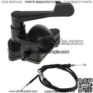 7/8'' 22mm Throttle Lever Thumb Control Assembly & Throttle Cable Compatible with 50cc 70cc 90cc 110cc 125cc ATV Quad Go Kart