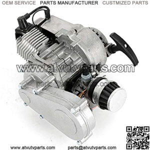 49CC 2 Stroke Engine Motor??2 Stroke Engine Motor Air Filter with Gear Box for 49cc Mini Pocket Bike Gas G-Scooter ATV Quad Bicycle Dirt Pit Bikes