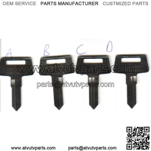 2 Kawasaki ATV Key Blank 95 & Up 4Wheeler Bayou 300 220 1995 1996 1997 1998 1999 (For: More than one vehicle)