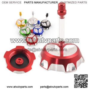 Off-road motorcycle modified fuel tank cover accessories CRF50/70 plastic oil pot cover aluminum alloy CNC herringbone