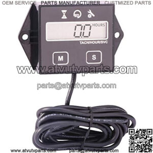 Neoikos Digital Tach/Maintenance/Hour Meter Small Engine Boat Generator Lawn Mower Motorcycle Motocross ATV Snowmobile UTV Chainsaw