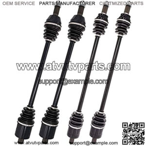 Complete Front and Rear CV Axle Driveshaft Assembly Kit for 2015-2017 Polaris RZR XP / 4 1000