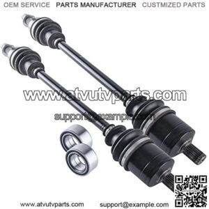 Axle front left/right cv axles & wheel bearings set compatible with Polaris General 1000 2016 2017 2018 2019 2020