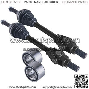 Axle front cv axles & wheel bearings set compatible with Polaris Sportsman 500/600/700 2002-2004