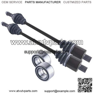 rear cv axles & wheel bearings set compatible with Polaris Ranger RZR XP 900 2011-2014