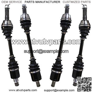 Set of 4 Front and Rear ATV CV Axle Drive Shaft Assembly Replacement for 2008 2009 2010 2011 2012 Polaris Ranger RZR 800 4X4