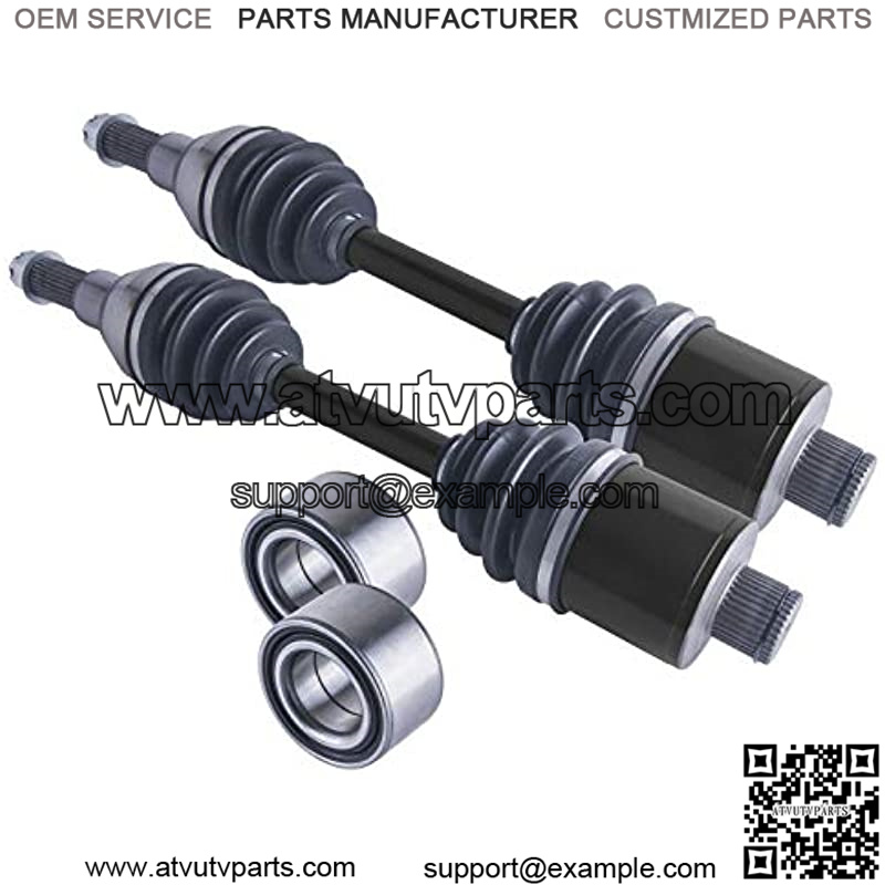 rear cv axles & wheel bearings set compatible with Polaris Sportsman 335/400 / 500 1999-2002