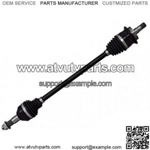 Heavy Duty Brand Front Axle for Polaris Ranger XP 900 /Crew (See Fitment) | 1 Front Axle | Made of 4340 Chromoly Steel | Synthetic Grease to Keep CV's Cool | Maximized CV and Shaft Size