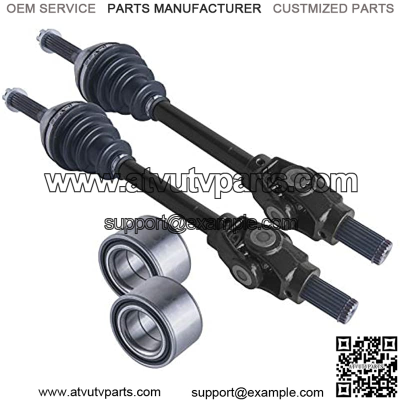 front cv axles & wheel bearings set compatible with Polaris Sportsman 500/600/700 2002-2004