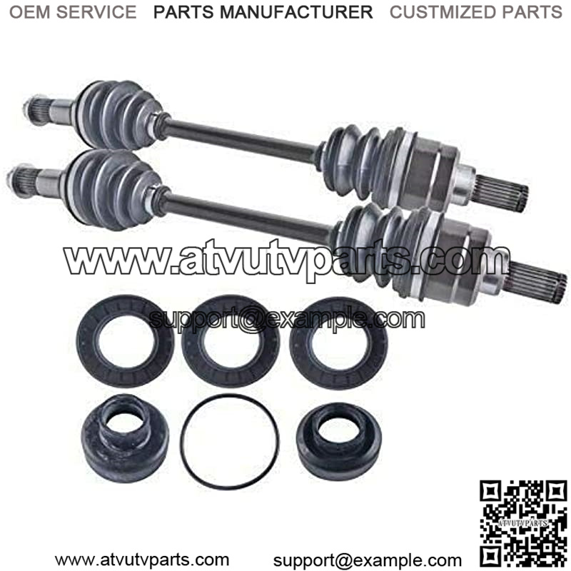 rear cv axles & differential seal kit compatible with Yamaha Grizzly 550/700 2007 2008 2009 2010 2011 2012 2013 2014