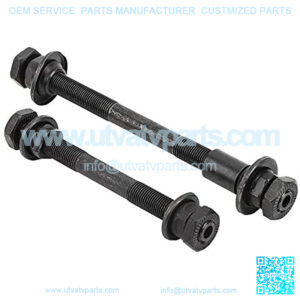 Bike Axle, 1 Pair Steel Quick Release Front and Rear Axles Hollow Hub Shaft Replacement for Mountain Bicycle