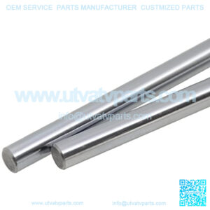 2PCs 8mm x 500mm (.315 x 19.69 inches) Case Hardened Chrome Plated Linear Motion Rod Shaft Guide - Metric h8 Tolerance