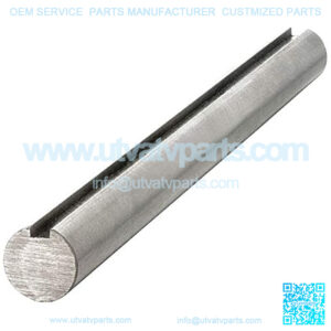 Carbon Steel Grade 1045 Keyed Shaft, 1" Diameter, 1/4" x 1/8" Keyway, 3" Length - 1 GKS-1045-3