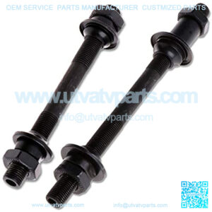 1 Pair Durable Steel Axles Hollow Quick Release Shaft Hollow Hub Shaft Front and Rear Axle for Mountain Bike