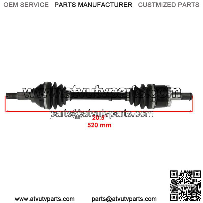 Front Left CV Joint Axle for Kawasaki Brute Force 750 KVF750 4X4I 2005-2007 - Image 2