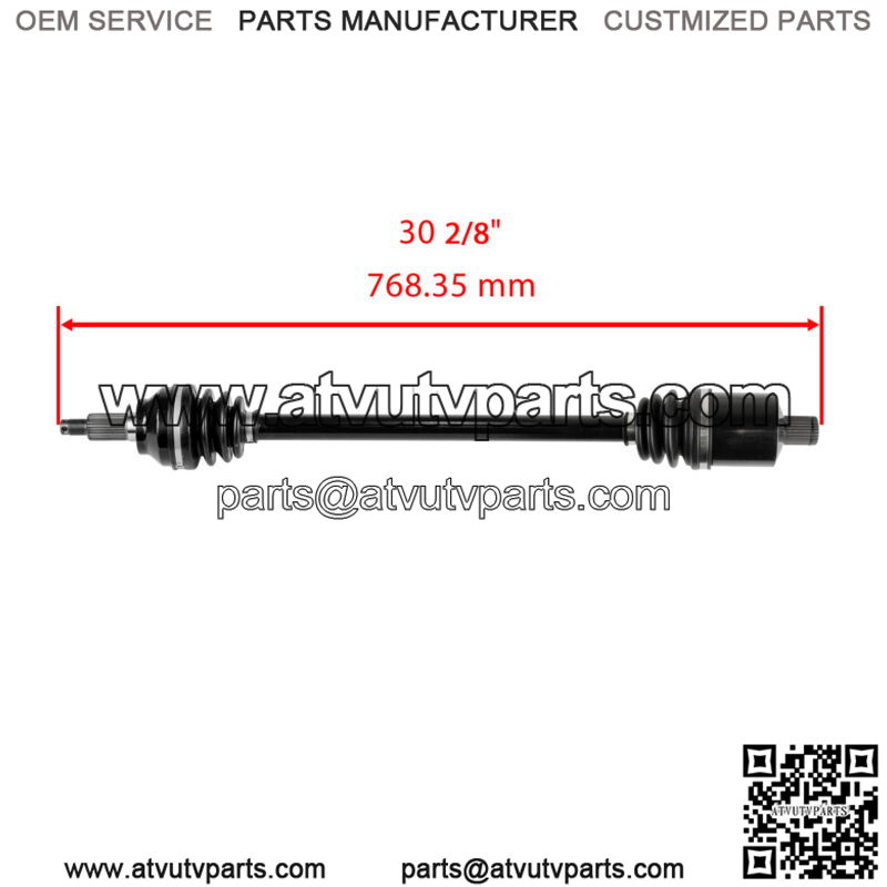 Front Left and Right CV Joint Axle Shaft for Polaris RZR XP 4 1000 2017 - 2020 - Image 2