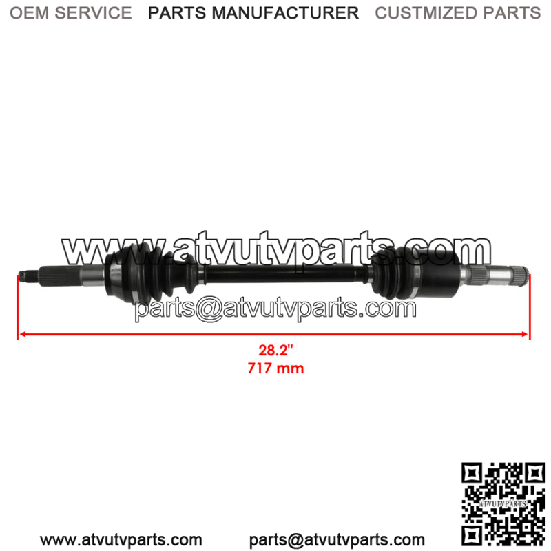 Rear Left Complete CV Joint Axle for Polaris Ranger Crew 700 4X4 EFI 2008 2009 - Image 2