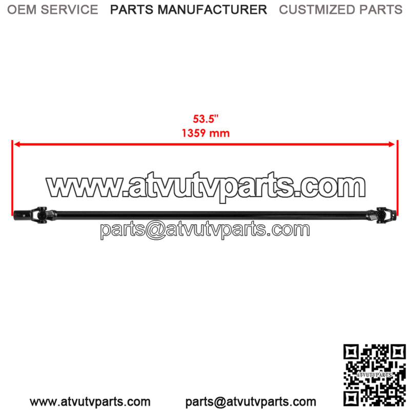 Front Propeller Drive Shaft Prop for Polaris RZR S 800 2009 2010 1332651 1332439 - Image 2