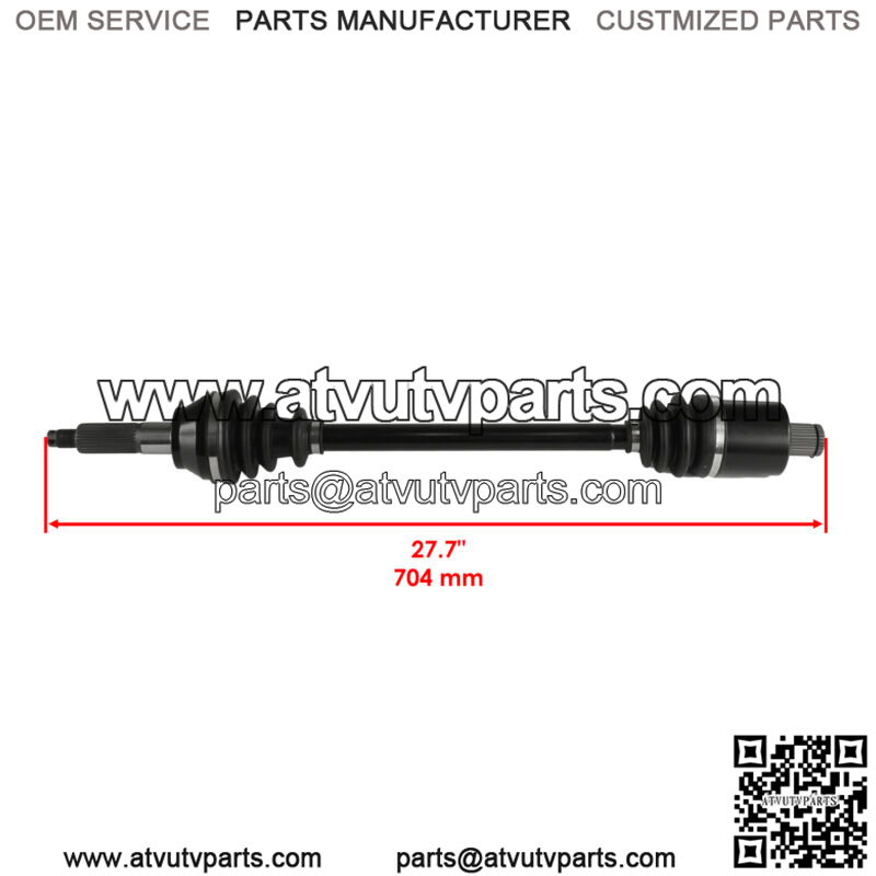 Rear CV Joint Axle W/ Bearing for Polaris 1333233 1590476 1333008 1332814 - Image 2