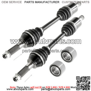 Rear Left And Right CV Joint Axle W/ Bearing for Polaris RZR 800 EFI 2011-2014
