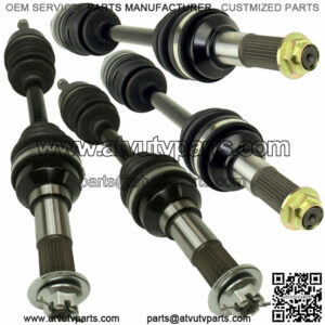 Front Rear Left Right Complete Axles for Yamaha Grizzly 400 YFM400FG 4WD 07 08