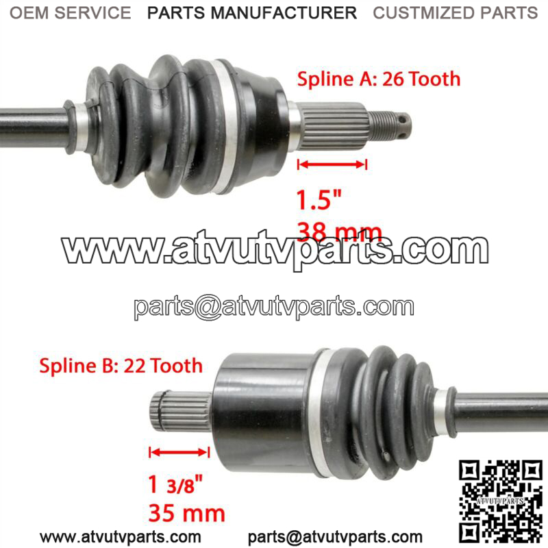 Front Left and Right CV Joint Axle Bearing Hub for Polaris RZR XP 900 2011-2013 - Image 3