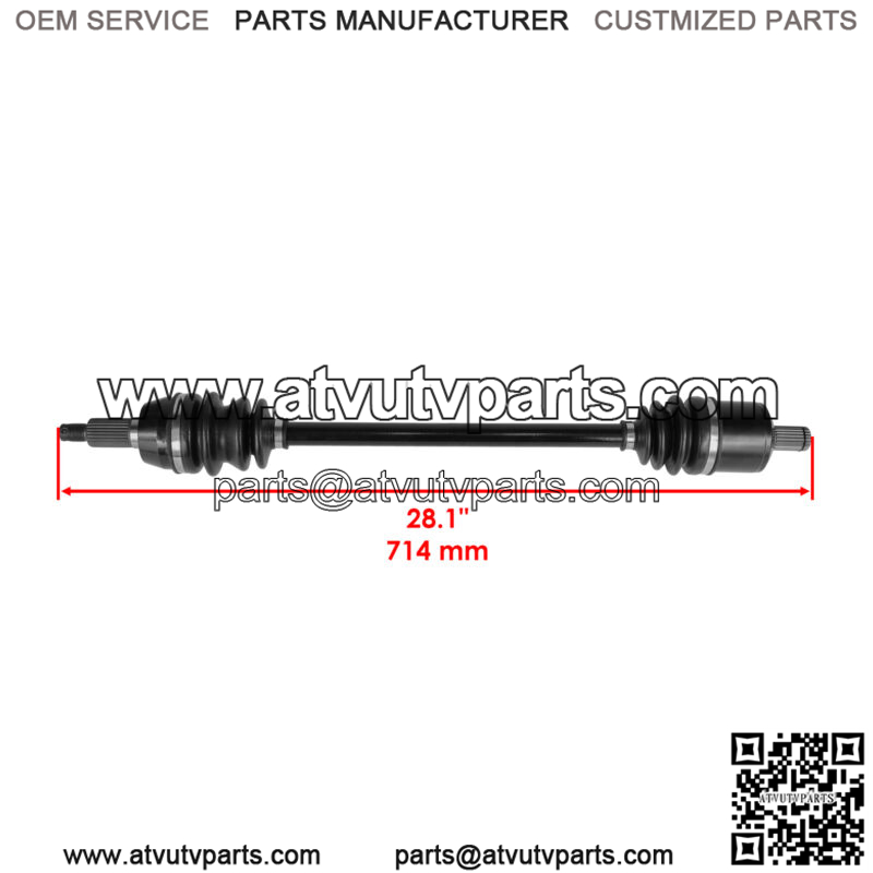 Rear Right / Left Complete CV Joint Axle for Polaris 1332638, 1332883 - Image 2