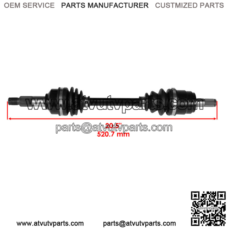Front Left / Right CV Joint Axle for Honda TRX420FA5 FA6 Rancher 420 4X4 15-19 - Image 2
