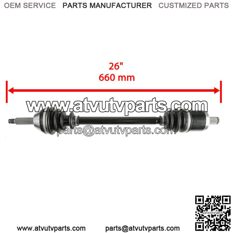 Front Left or Right CV Joint Axle fits Polaris Ranger 700 4x4 6x6 2006 2007 - Image 2