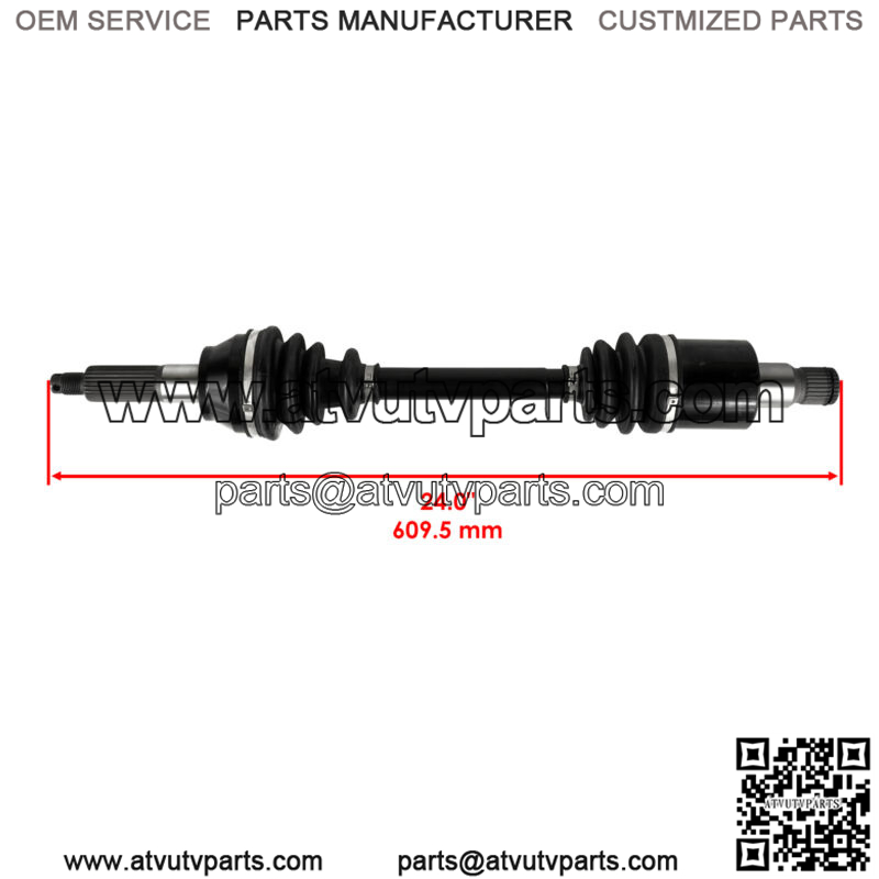 Rear Left / Right Complete CV Joint Axle for Polaris RZR 800 EFI 2008-2014 - Image 3