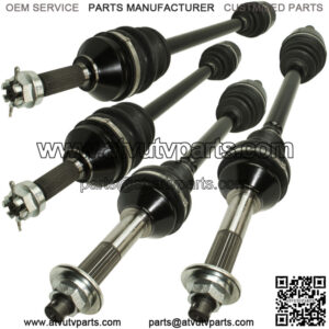 for Kawasaki Teryx 750 KRF750 4X4 2008-11 Front and Rear Complete CV Joint Axles