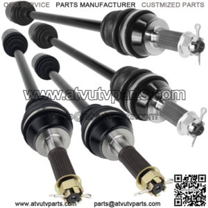 Front Rear LH RH CV Joint Axles for Polaris RZR XP 900 EFI / 4 XP 900 2011-2013