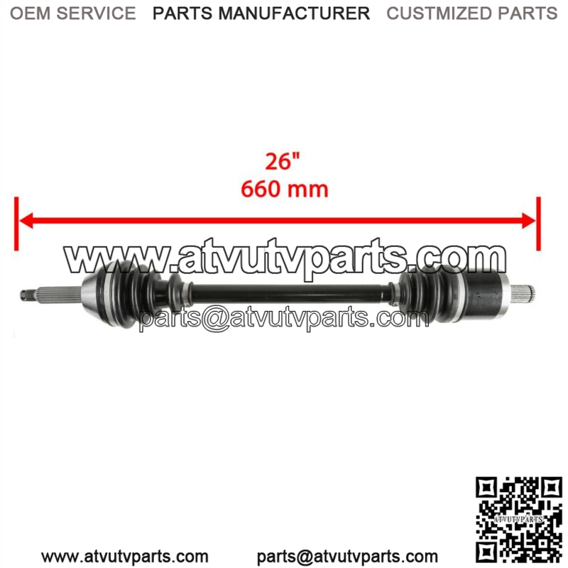 Front Left or Right CV Joint Axle fits Polaris Ranger 500 2X4 4x4 2006 2007 - Image 2