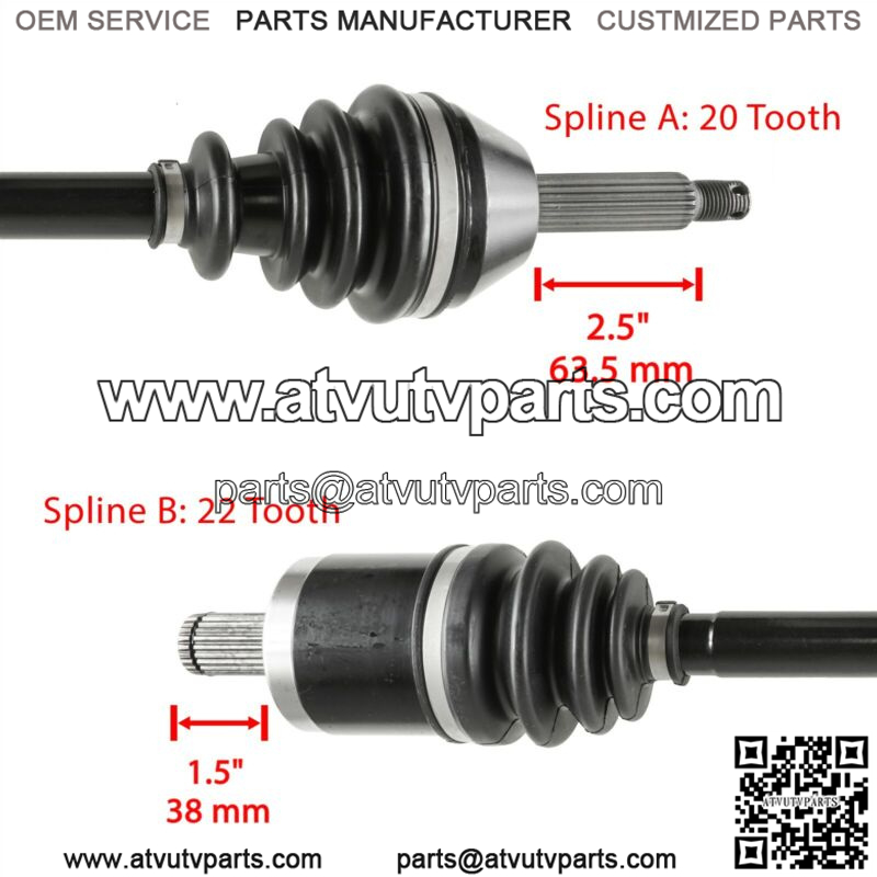 Front Left or Right CV Joint Axle fits Polaris Ranger 500 2X4 4x4 2006 2007 - Image 3