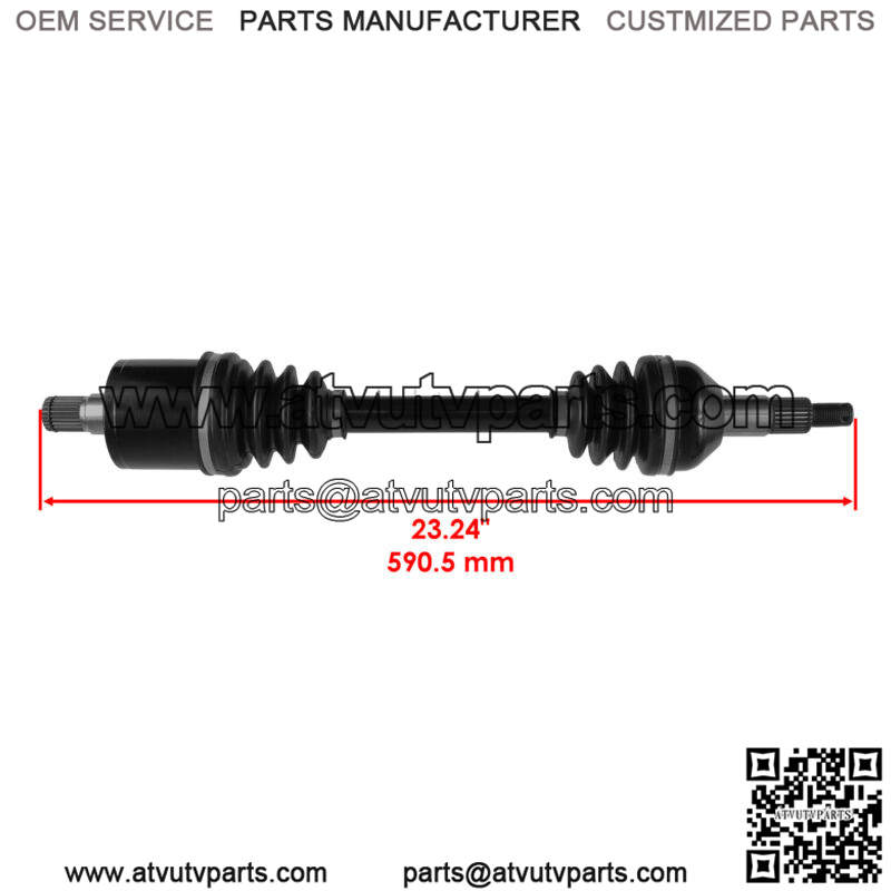 Rear Left Complete CV Joint Axle for Can-Am 705500976, 705501485, 705501847 - Image 2