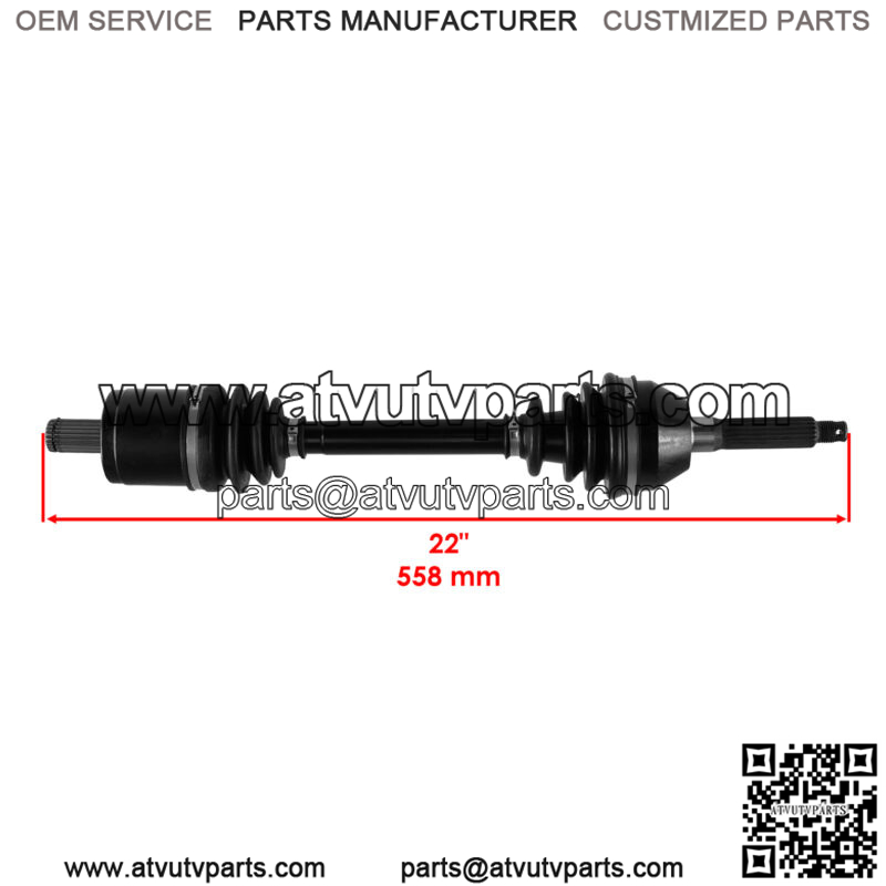 Front Left CV Joint Axle for Polaris Sportsman 400 500 600 700 800 Mv7 2005 - Image 2