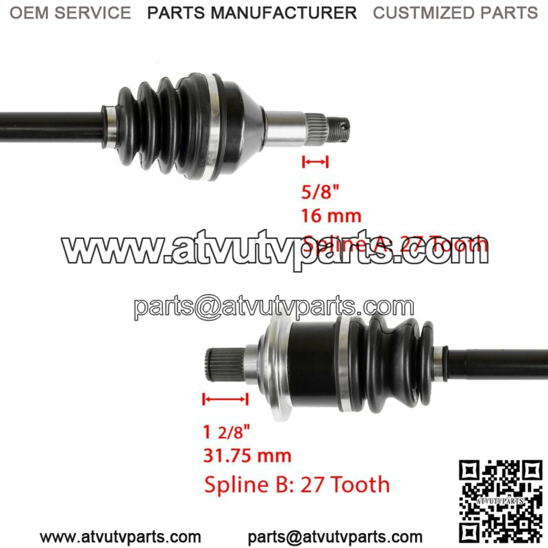Rear Left or Right CV Joint Axle for Arctic Cat 650 H1 Mudpro Automatic 2010-11 - Image 3