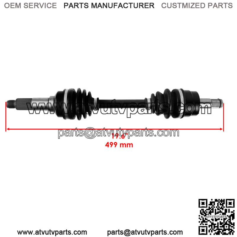 Front Left Complete CV Joint Axle for Yamaha Grizzly 450 YFM450FG 4WD 2008-2014 - Image 2