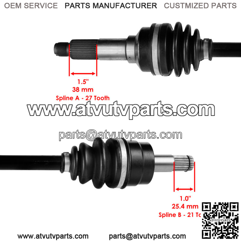 Front Left Complete CV Joint Axle for Yamaha Grizzly 450 YFM450FG 4WD 2008-2014 - Image 3
