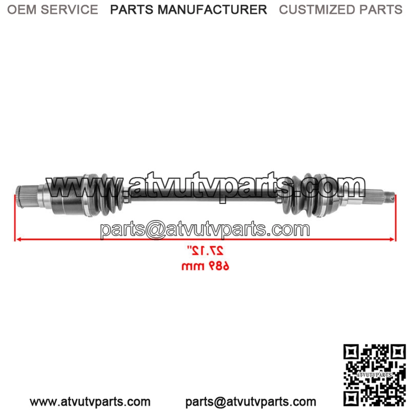 Rear Left CV Joint Axle For Kymco UXV 500i 4x4 LE SE EFI 2012-2013 - Image 2