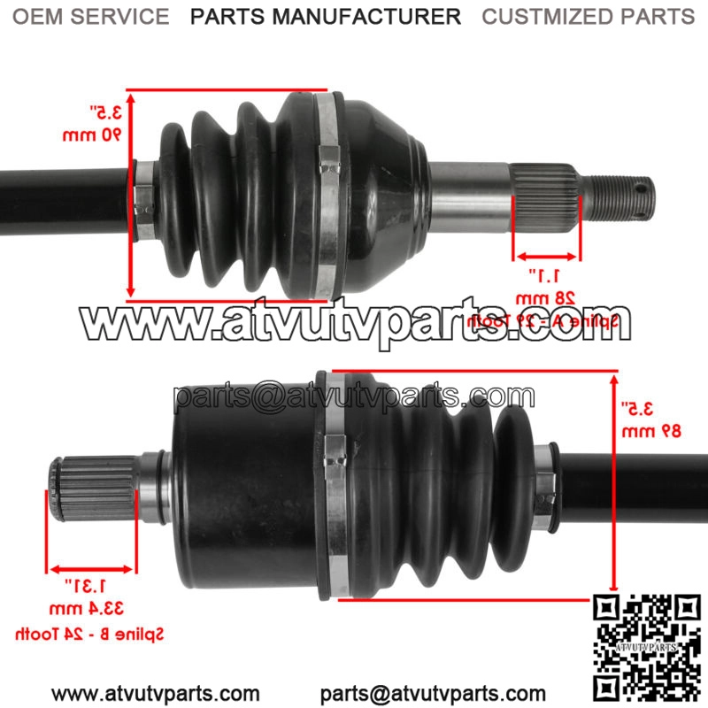 Rear CV Axles For Can-Am Maverick Trail 700 2022-2023 Left Or Right - Image 3
