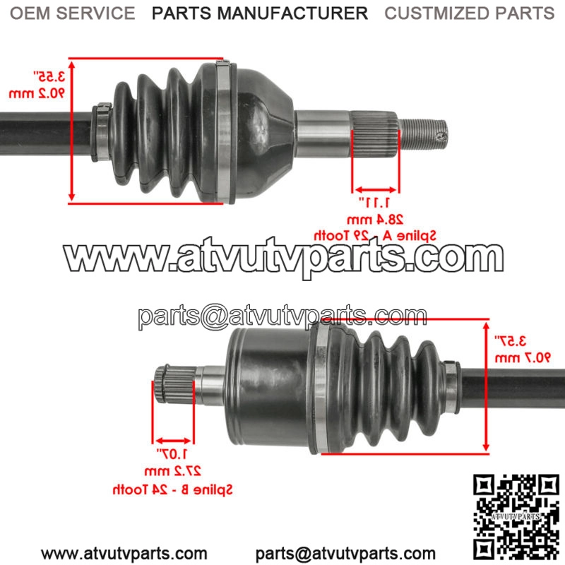Rear Left Or Right CV Axle For Can-AmTraxter HD10 2018-2023 - Image 3