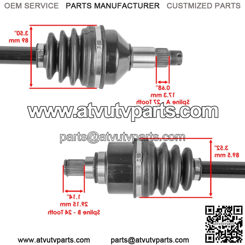 Front Left Or Right CV Axle For Arctic Cat HDX 700 CREW XT 2017 - Image 3