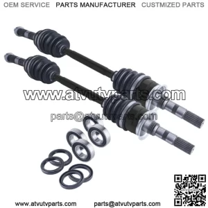 Kawasaki Mule front cv axles wheel bearings & seals set 2510 3010 4010