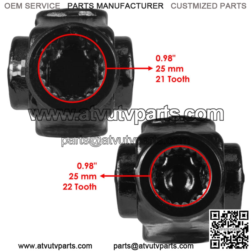 Front Propeller Drive Shaft Prop for Polaris RZR 1000 2016 2017 - 2021 1333215 (For: Polaris) - Image 3