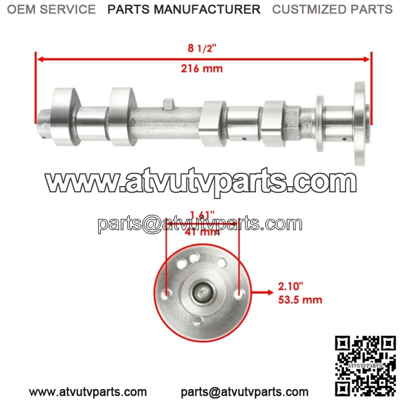Camshaft Exhaust Assembly Fits Polaris RZR 1000 EPS RZR 2016-20 1000S4 2019-20 (For: Polaris) - Image 2